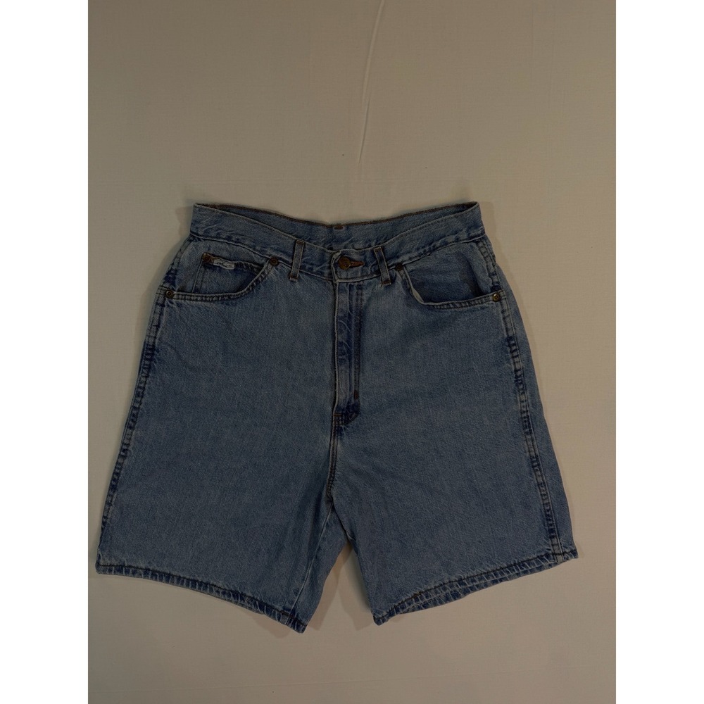 Vintage Chic High Waisted Denim Shorts Light Wash Made in USA Womens 27 Waist